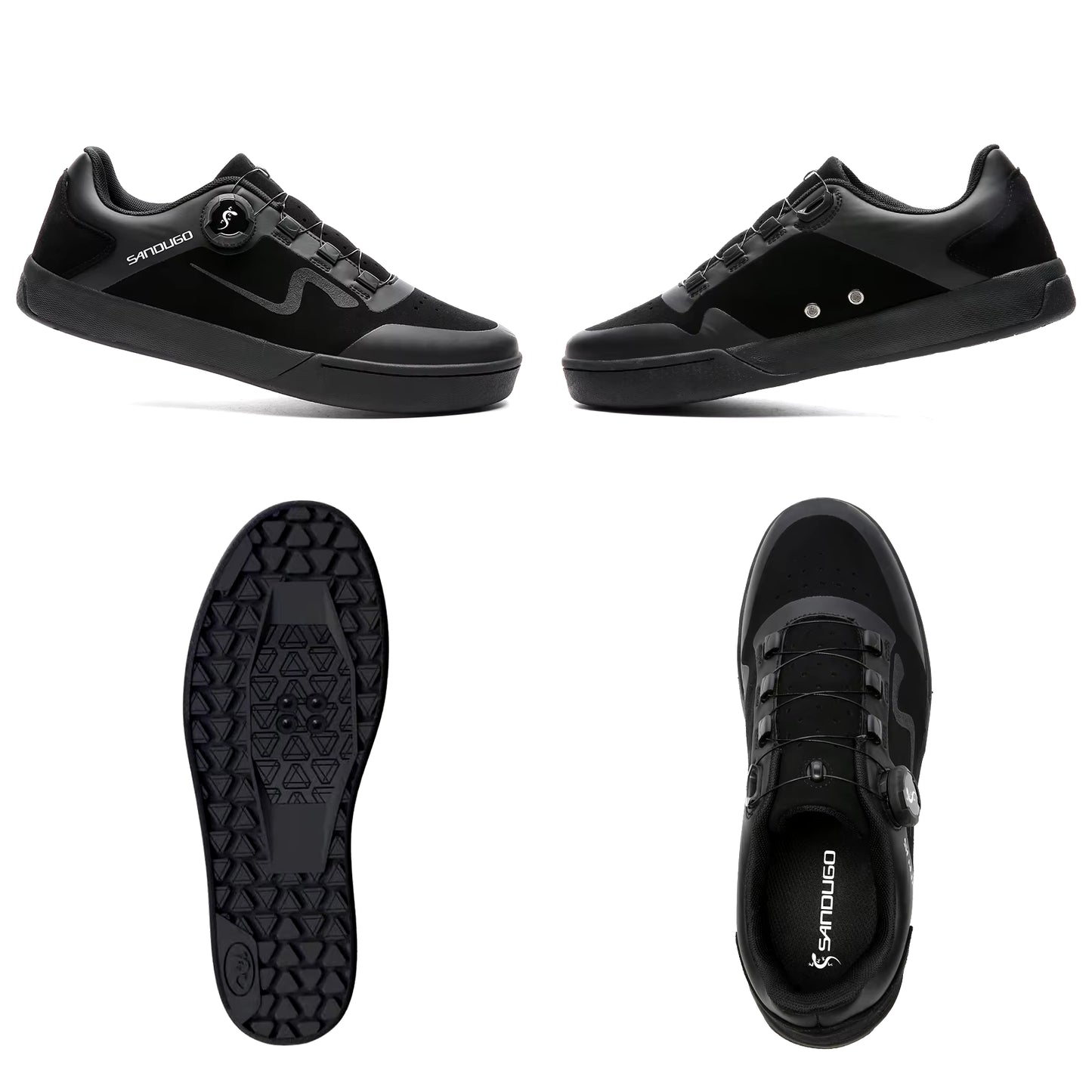 Men's Mountain Bike Shoes for MTB, Downhill, and Enduro - Compatible with All 2-Bolt Pedals